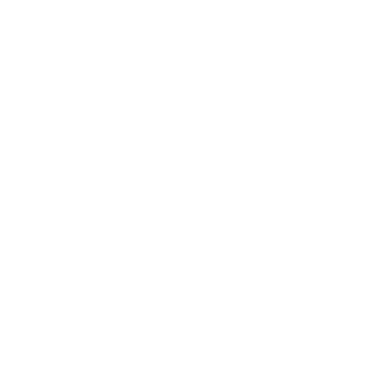 Abstract design with two overlapping white curly brackets on a black background.